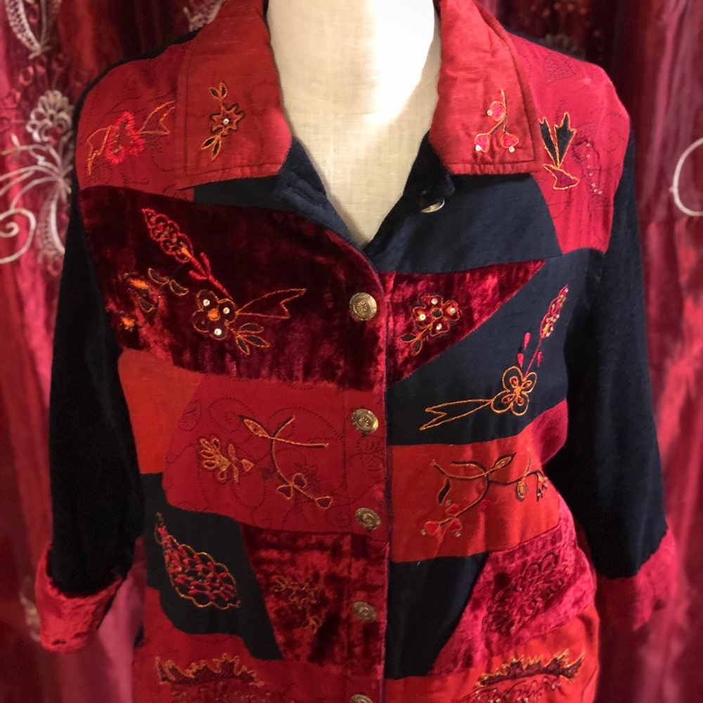 Patchwork Blazer - image 2